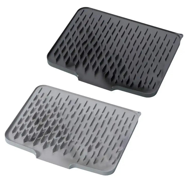 Silicone Dish Drying Mat Drain Pad Kitchen Pans Tableware Coaster Glasses Home Silicone Diversion Opening Slopes Drainage Pad