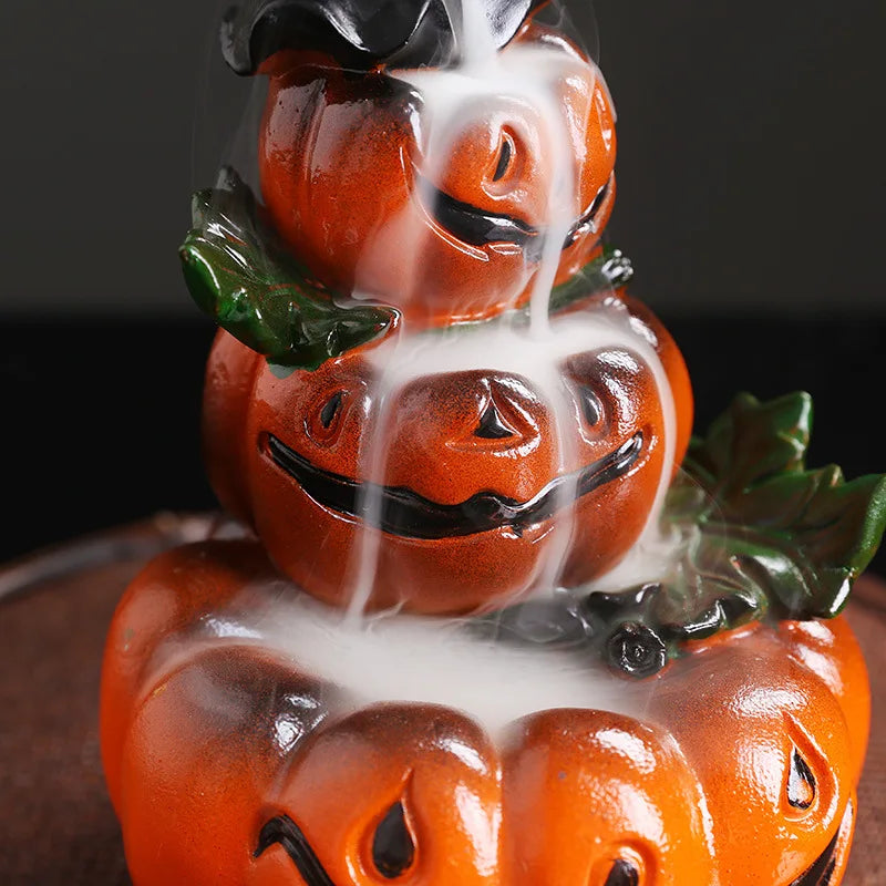 Halloween Pumpkin Resin Backflow Incense Burner