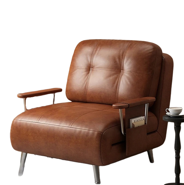 Sofa bed foldable integrated dual-purpose medieval style single double small apartment living room balcony retractable bed